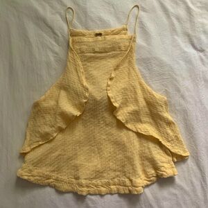 Free People butter yellow top